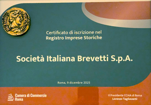 Premio Imprese Storiche Società Italiana Brevetti Premio Imprese Storiche Società Italiana Brevetti